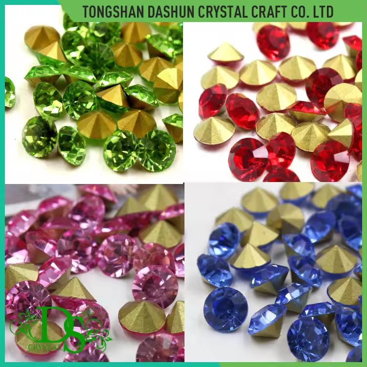 High quality3A non-hotfix chaton beads bulk rhinestones wholesale crystal point back rhinestones