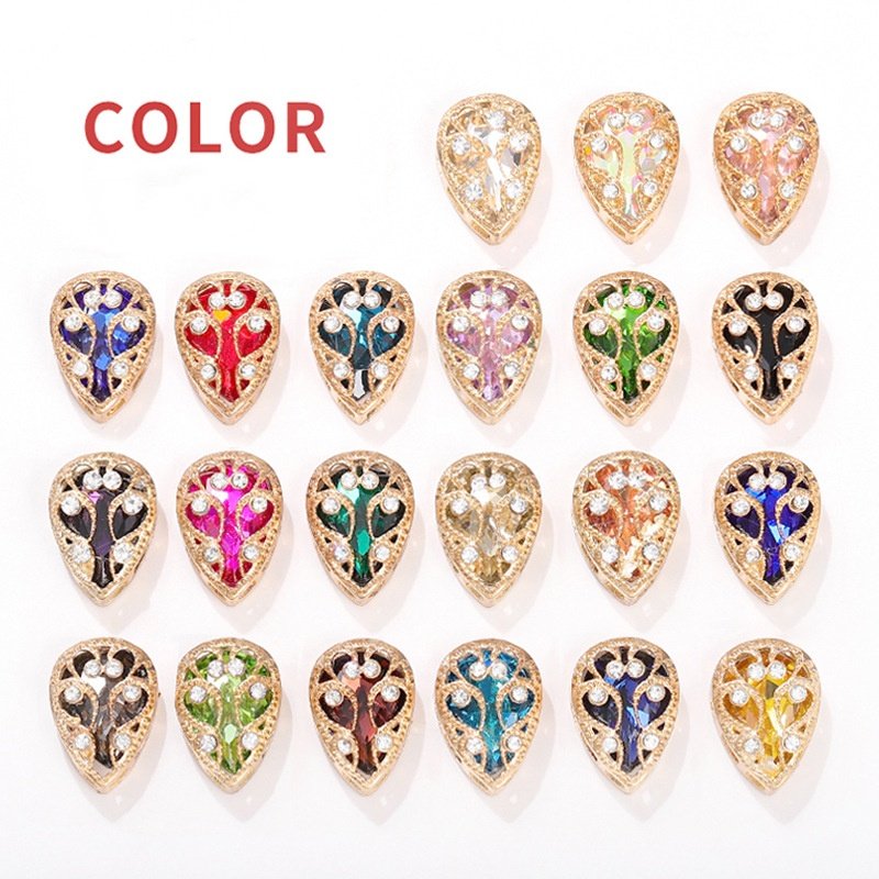 SZ Wholesale Drop 10*14mm 13*18mm Bird's nest Claw rhinestones Sew on Stone Setting Claw Strass For Clothing DIY Decorate