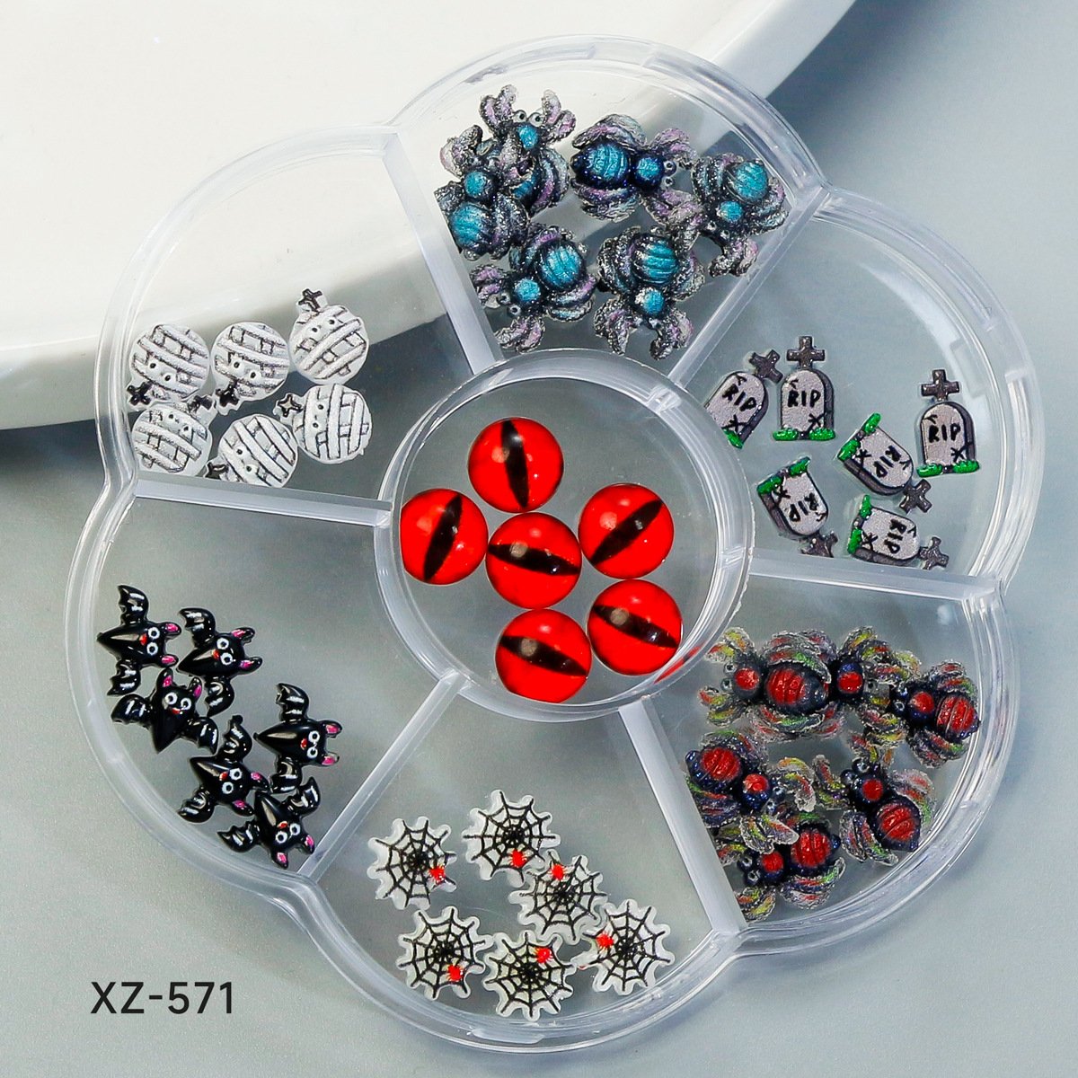 3D Halloween Spider Nail Art Charms Crystals Diamonds Rhinestones for Women Nail Art Decoration Craft Jewelry DIY