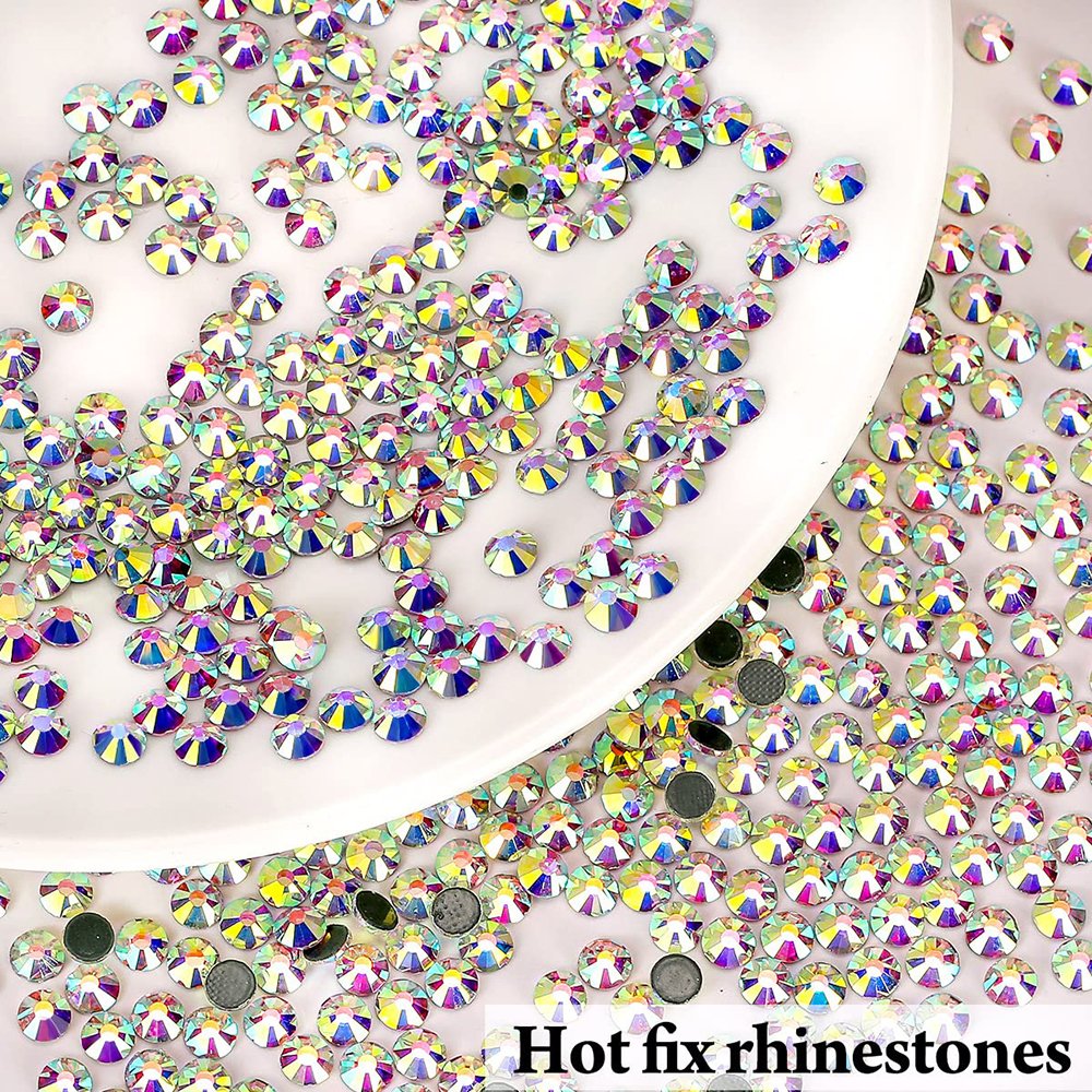 Top Quality Shiny SS5 Crystal AB Flat Back 3D Non Hot Fix Nail Art Jewelry Making Rhinestones.