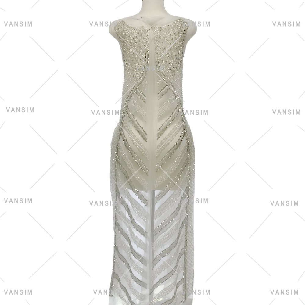 full body crystal Handmade Dress colorful diamond Beaded Rhinestone long dress front back bodice Applique