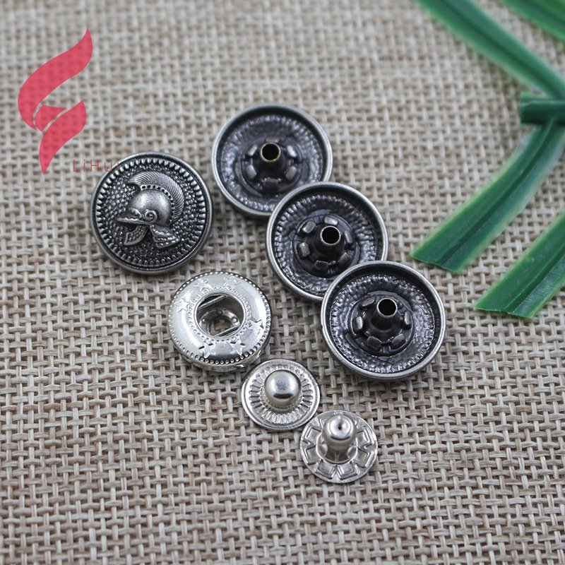 Lihui hardware metal alloy snap buttons pocket clip corner Rhinestones Cloth Fancy Alloy Gold Glass Zinc Alloy Craft Custom