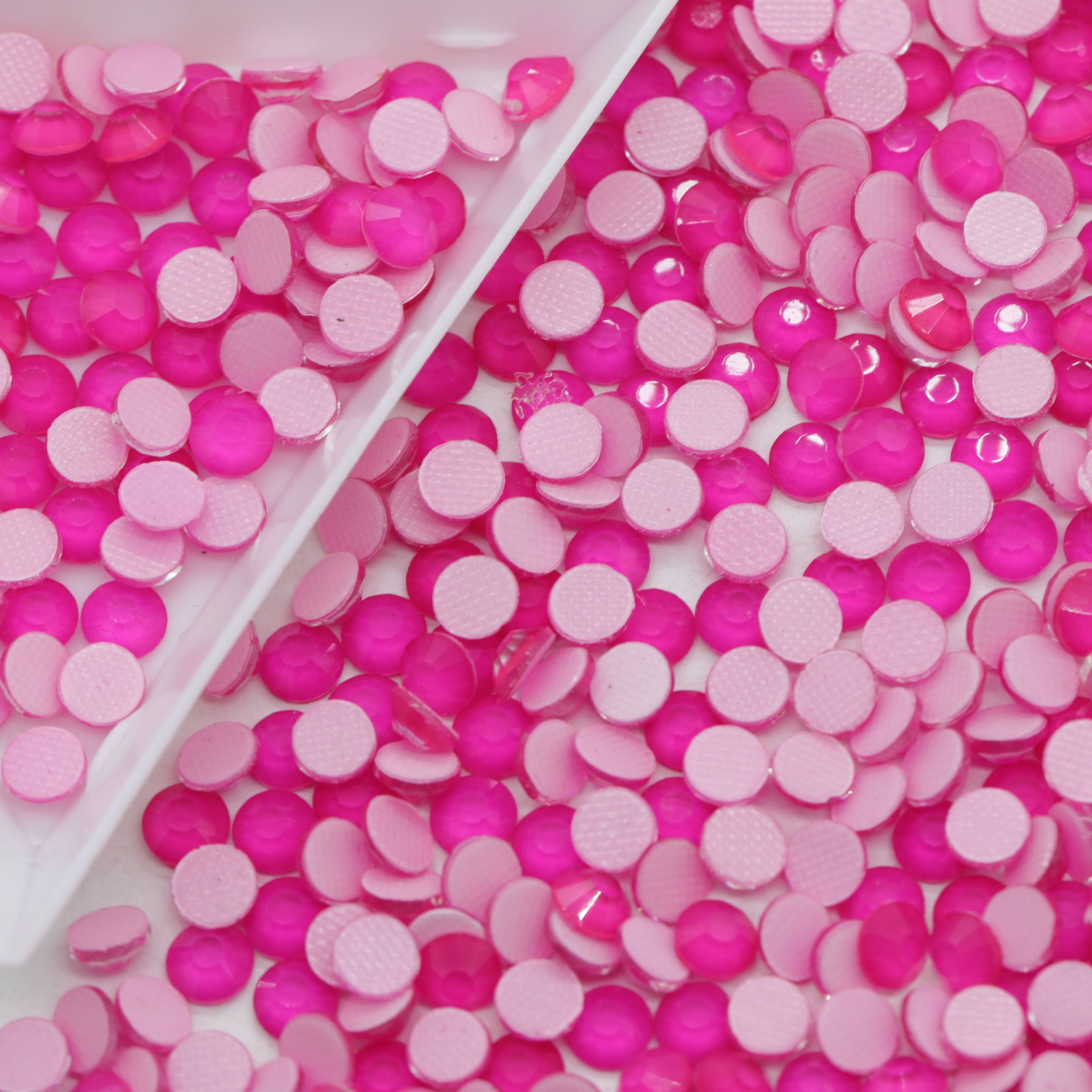 Whatstone Hotfix Rhinestones Neon Rose Color Flat Back Crystal Florescent Glass Rhinestone For Nail Art Decoration