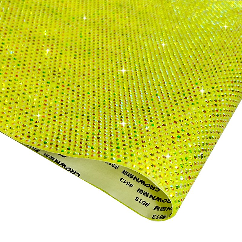 Bling Crystal AB Rhinestone Flat Back Hot Fix Rhinestone Sheet Decor Trim Mesh Roll for Wedding