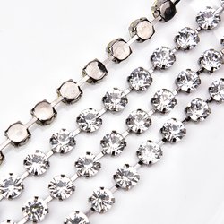 Gun Metal clear stone