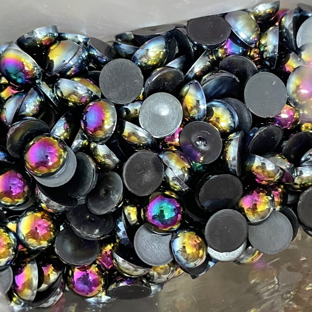 Flat-back 2-14mm AB color half face pearl Bulk Rhinestone Pearls ABS Half Pearls Fast Delivery Used for decoration