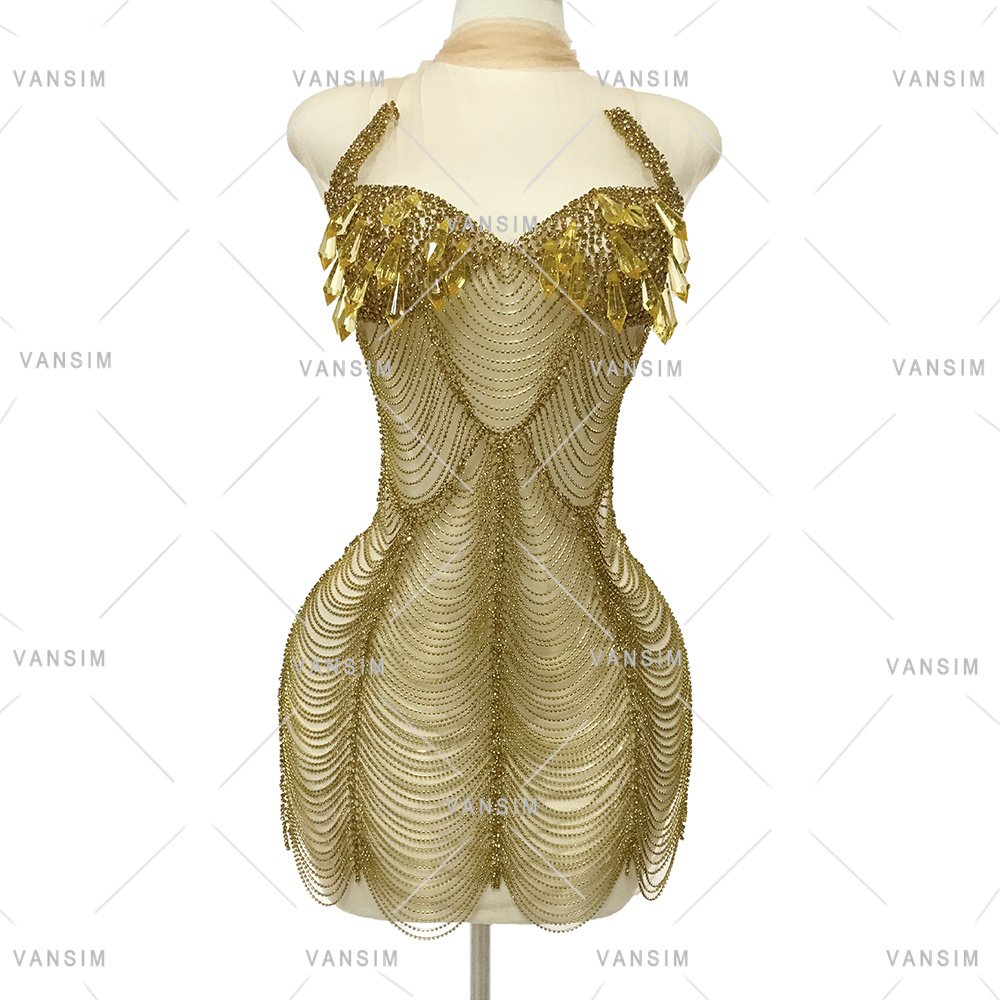 big diamond stone new rhinestone chain bodice dress applique for wedding party fashion show carnival costume dancing dress