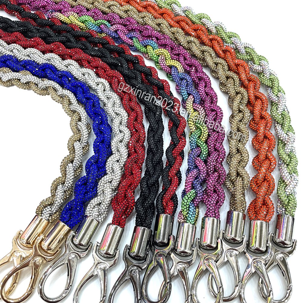 Sp004 Luxury stock design handmade camera strap rhinestone cross body bag strap