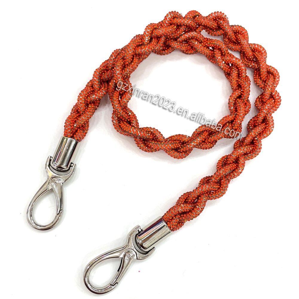 Sp004 Luxury stock design handmade camera strap rhinestone cross body bag strap