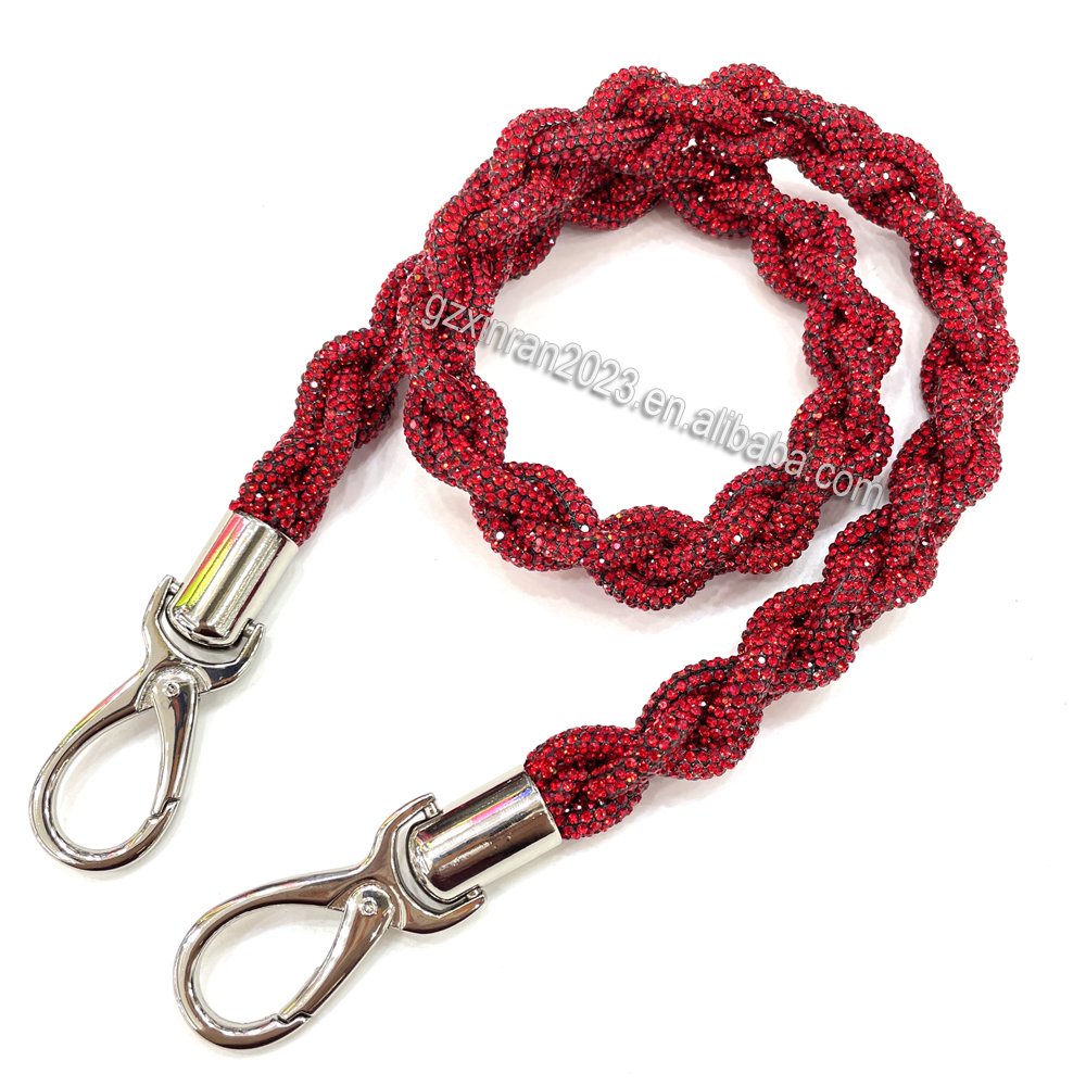 Sp004 Luxury stock design handmade camera strap rhinestone cross body bag strap