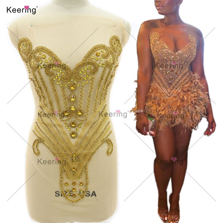 WDP-398 Hot Selling Rhinestone Back Bodice Applique Prom Dresses For Women Evening Party