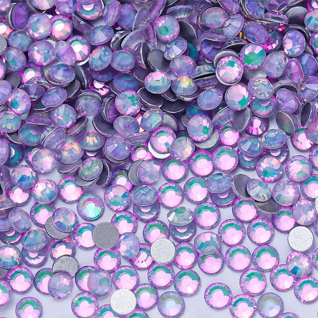 SS3-SS50 Non Hotfix Rhinestones Bling Crystal Opal Series Super Glitter Glass Crystals for DIY Nail Art Charm