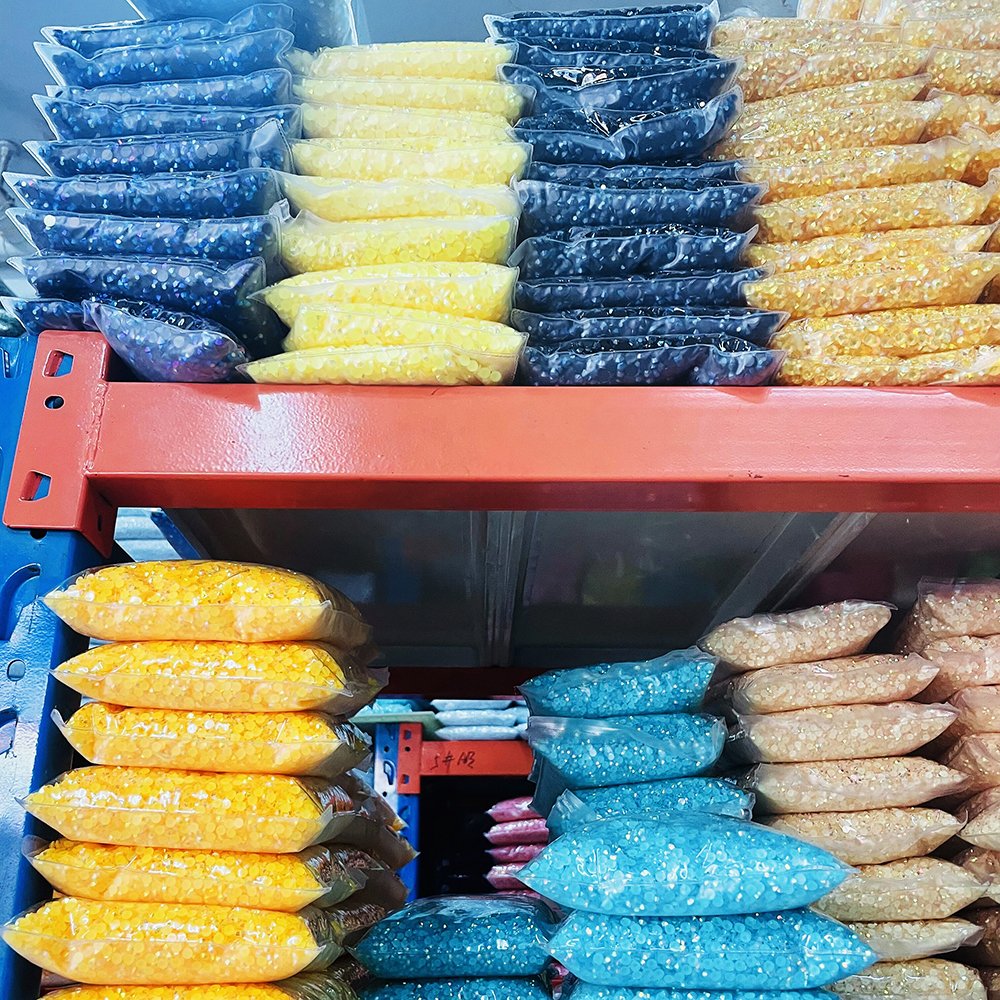 Beades Beads Bulk Package Flat Back Resin Ss20 Jelly Non Hot Fix Rhinestone Eco-friendly Shoes Plastic 1 Bags Glue on Flatback