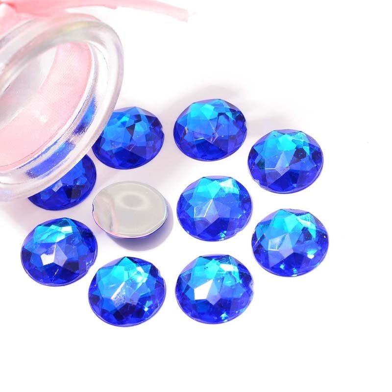 round flat back chamfer face 8MM 10MM 12MM 14MM 16MM 18MM 20MM 22MM 25MM 30MM acrylic rhinestone beads