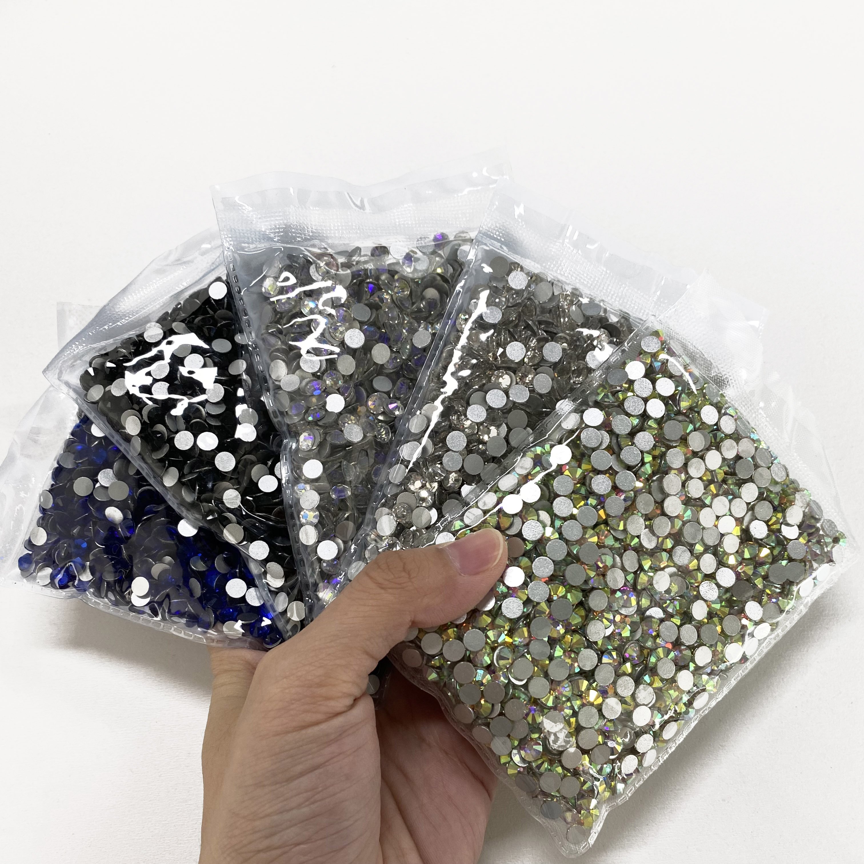 Wholesale Factory Price Multi Sizes Colorful Crystal AB Rhinestones Nail Rhinestones Bulk For DIY Crafts