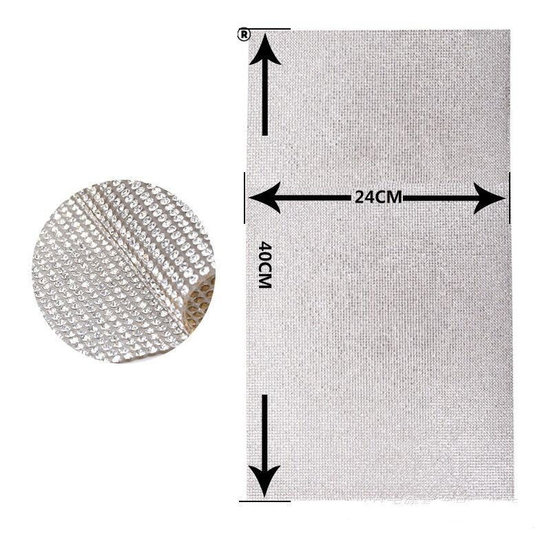 Factory Wholesale rhinestone stickers adhesive backed jewelry decorative glass hot drilling self-adhesive drill strips