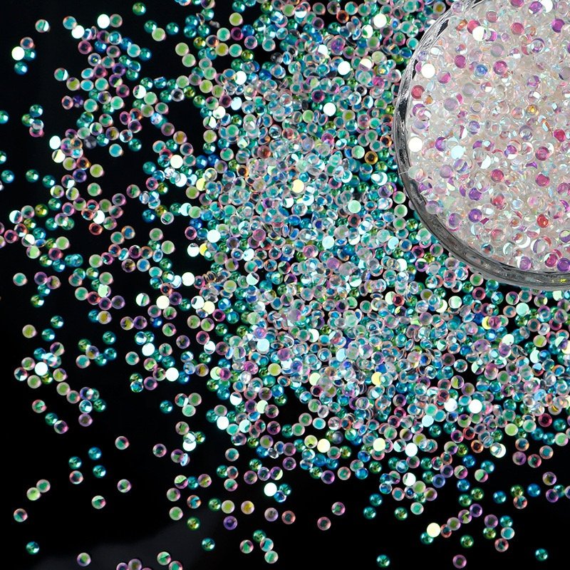 Yantuo Wholesales Mermaid Beads Flat Back Glass Rhinestone Crystal Mobile Phone Shell Garment Shoes Cups Machine Cutting 2 Bag