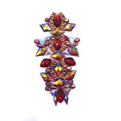 10.8x20.5cm Red AB