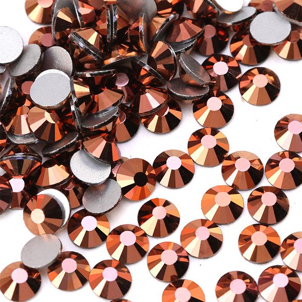 SS6-SS30 3D Metallic Retro Blue 3D Non HotFix Glass Rhinestones Crafts Crystal Nail Art Decoration Rhinestones