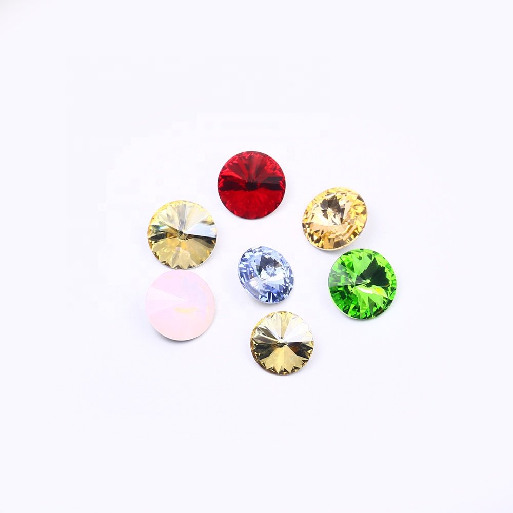 Dongzhou rivoli fancy shone pointed back k9 crystal wholesale rhinestone loose crystal stone beads for jewelry diy accessories