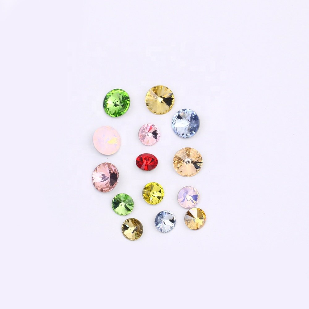 Dongzhou rivoli fancy shone pointed back k9 crystal wholesale rhinestone loose crystal stone beads for jewelry diy accessories