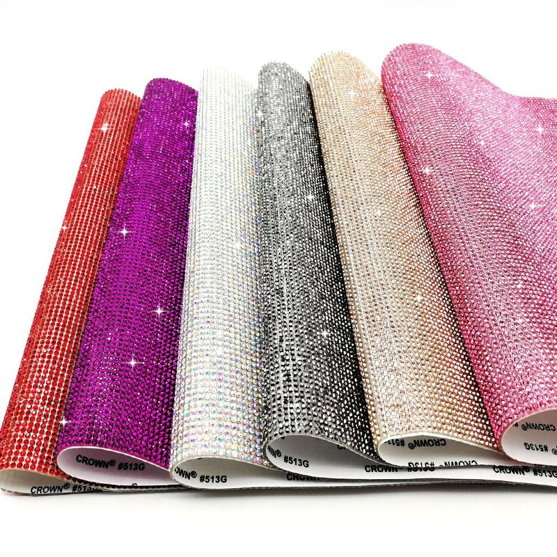 Bling 20*24 Crystal Self Adhesive Flatback Rhinestone Sheet Sticker Rhinestone Trimming For Craft/hat/shoes