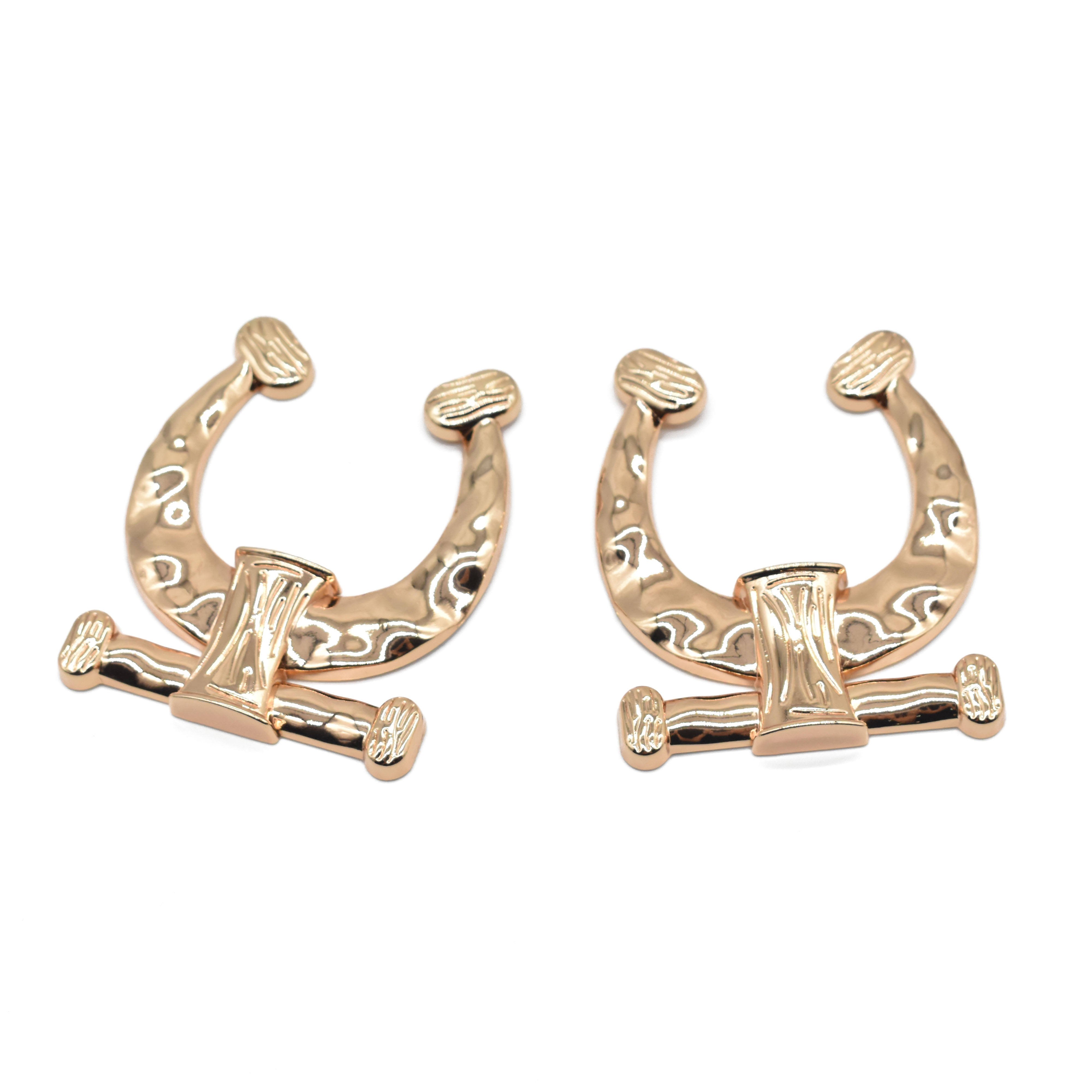 Custom Size Low Price Metal Bikini Connector Buckles Alloy Bikini Swimwear Plated Technics Designer Swimwear Buckles