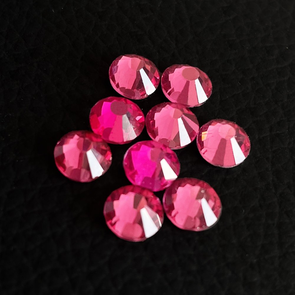 Top Saling SS3~SS20 Big Bag Rose Loose Glass Strass Crystal Stones Rhinestones Non Hot Fix Nail Art Rhinestones