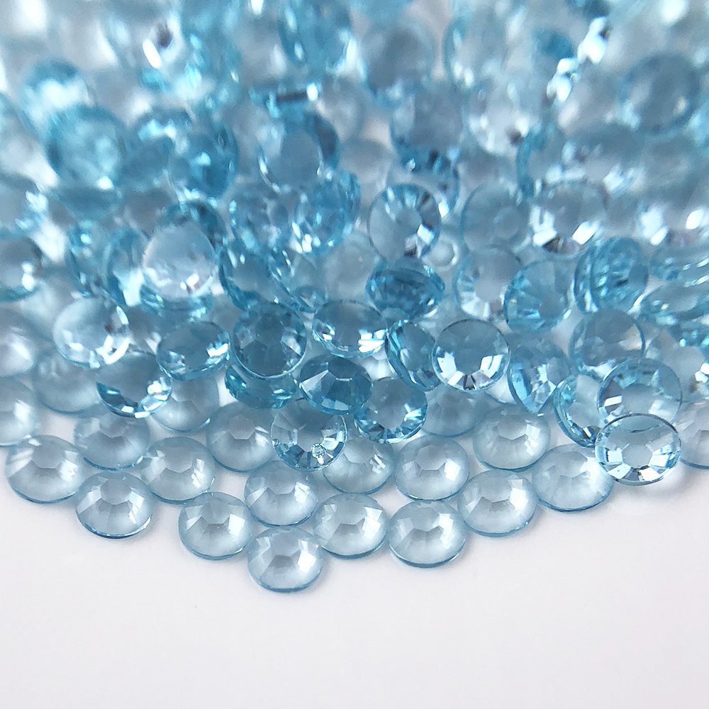 Wholesale Factory cheap price 3mm 4mm 5mm 6mm Transparent Crystal Flatback Resin Stones Transparent Rhinestones For Decoration