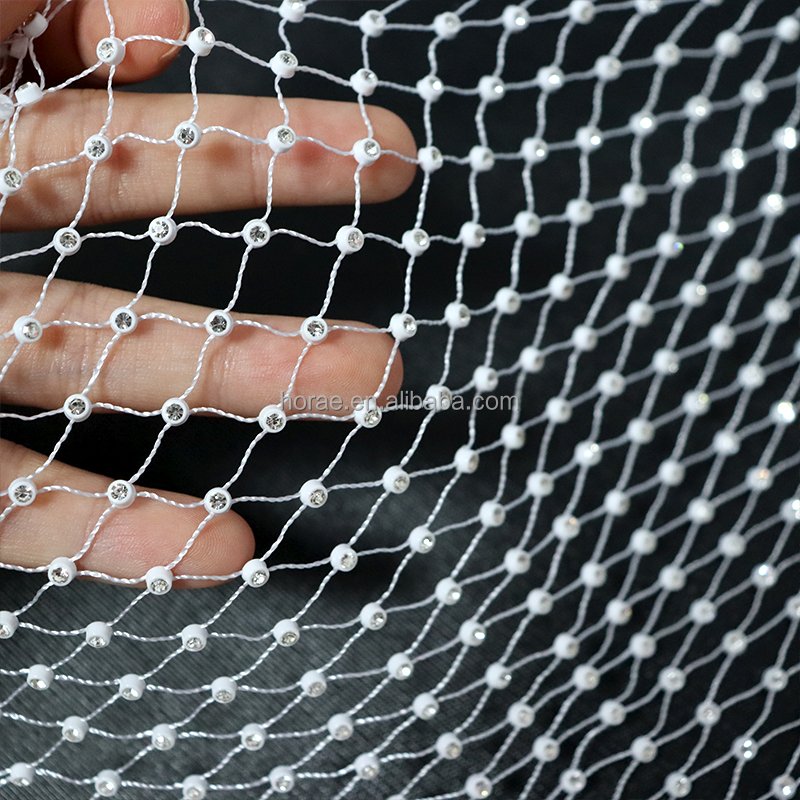 SL005 Gold Color Factory supply cheap plastic mesh trimming diamante plastic rhinestone mesh trimming for club clothing