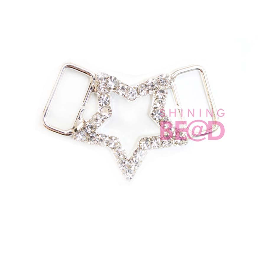 Factory Wholesale Center Bra Bikini Connector Small Tripe Buckle Middle Rhinestone Square/Round Connector