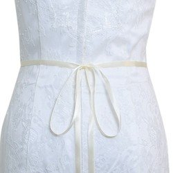 With ivory ribbon