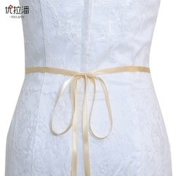 With champagne ribbons