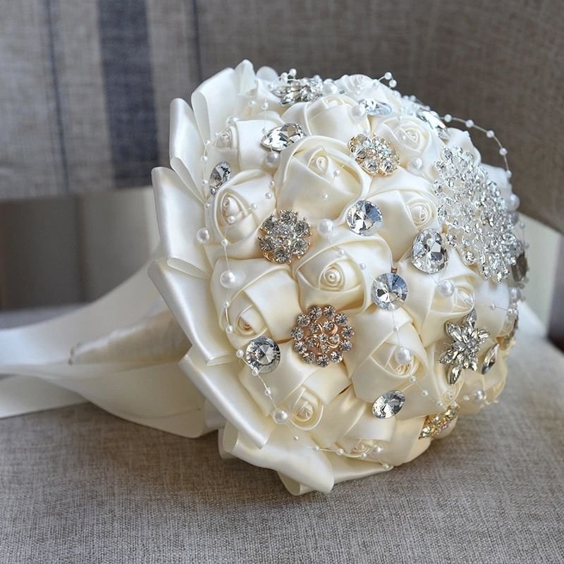 Fashion Sewing Rhinestone Crystal Flower Button for Wedding Bridal Clothes