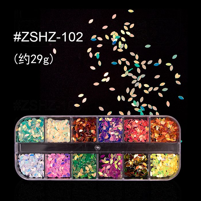 24 Grid/Box Luxury Famous Brand Design Popular Flower Nail Art Charms 3D Metal Nail Rhinestones Decoration