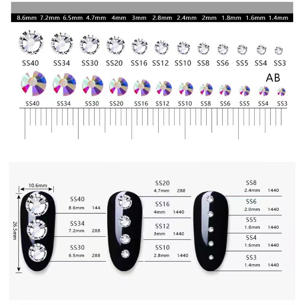 6A Grade Austrian Crystal Rhinestone 2088 ROSE AB Hot Fix Iron on Costume Designs for Shoes Nail Art Bags Glass Material