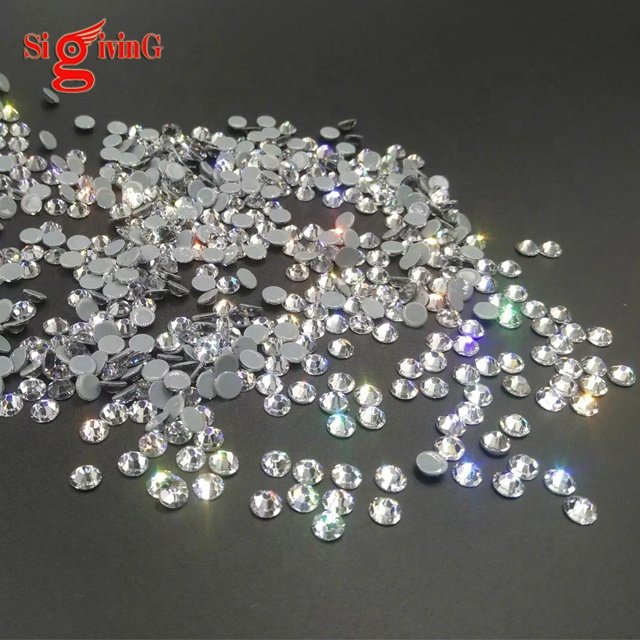 High Quality Crystal SS12 Flat Back Rhinestone Non Hot Fix Glass Stones For Fashion Designer