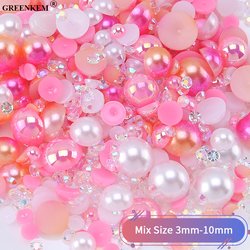 #1Pink and white AB-A