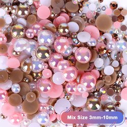 #24-Brown and white pink AB -Y