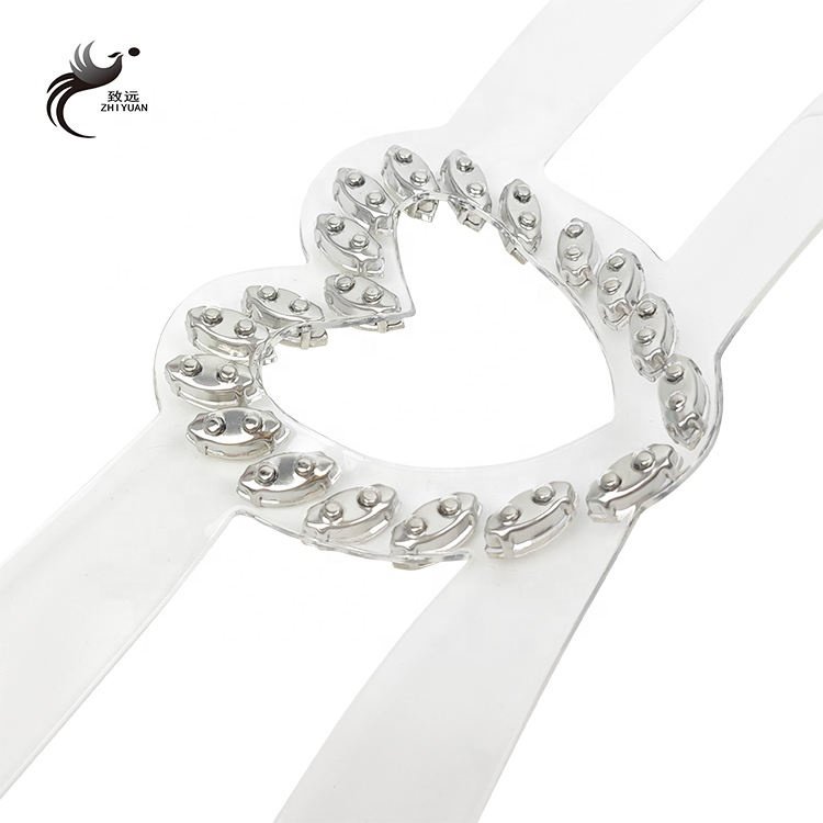 Fashion high rhinestone decorative shoe accessories women's sandals upper material TPU transparent rhinestone upper