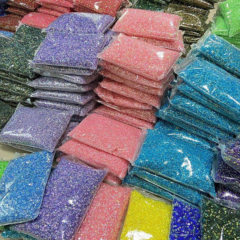 Wholesale 2mm 3mm 4mm 5mm 6mm Flatback AB Jelly Transparent Resin Rhinestone For DIY Decoration