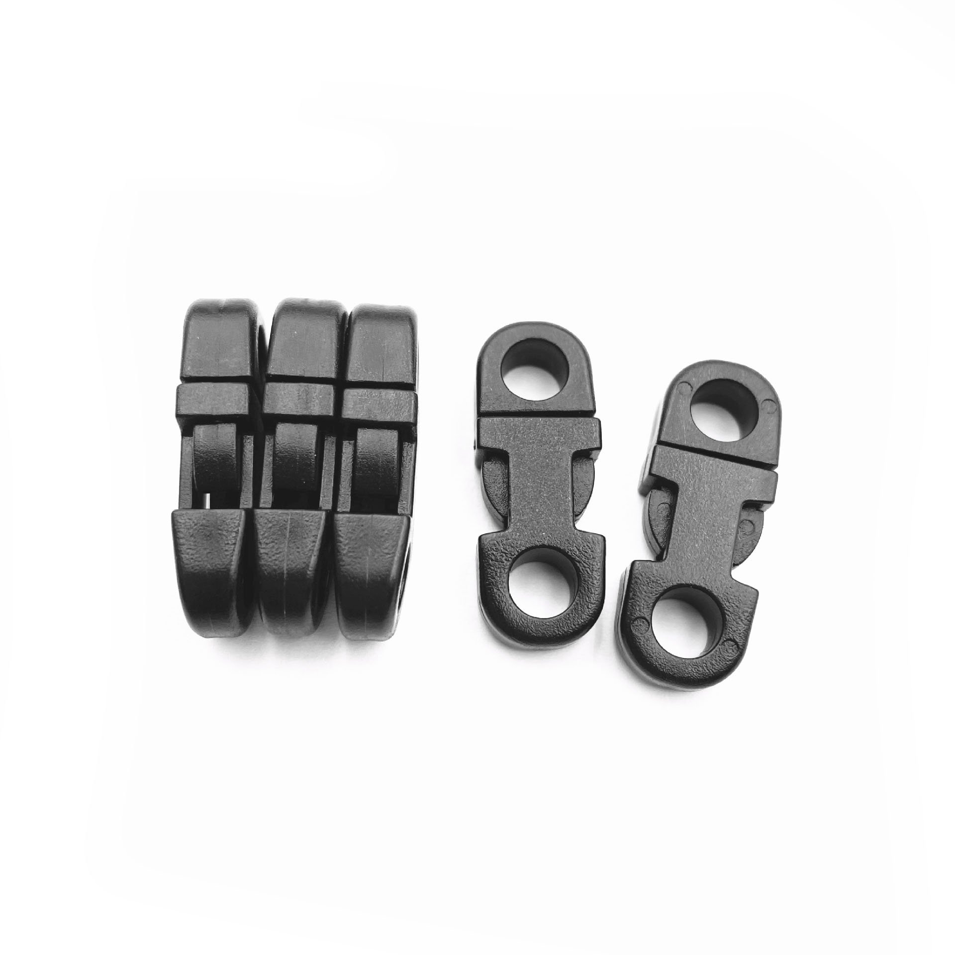 Tiny Buckle Safety Side Release Breakaway Buckle 5mm Rope Black Plastic Break Away Clasps for Paracord Bracelets Pet Accessories