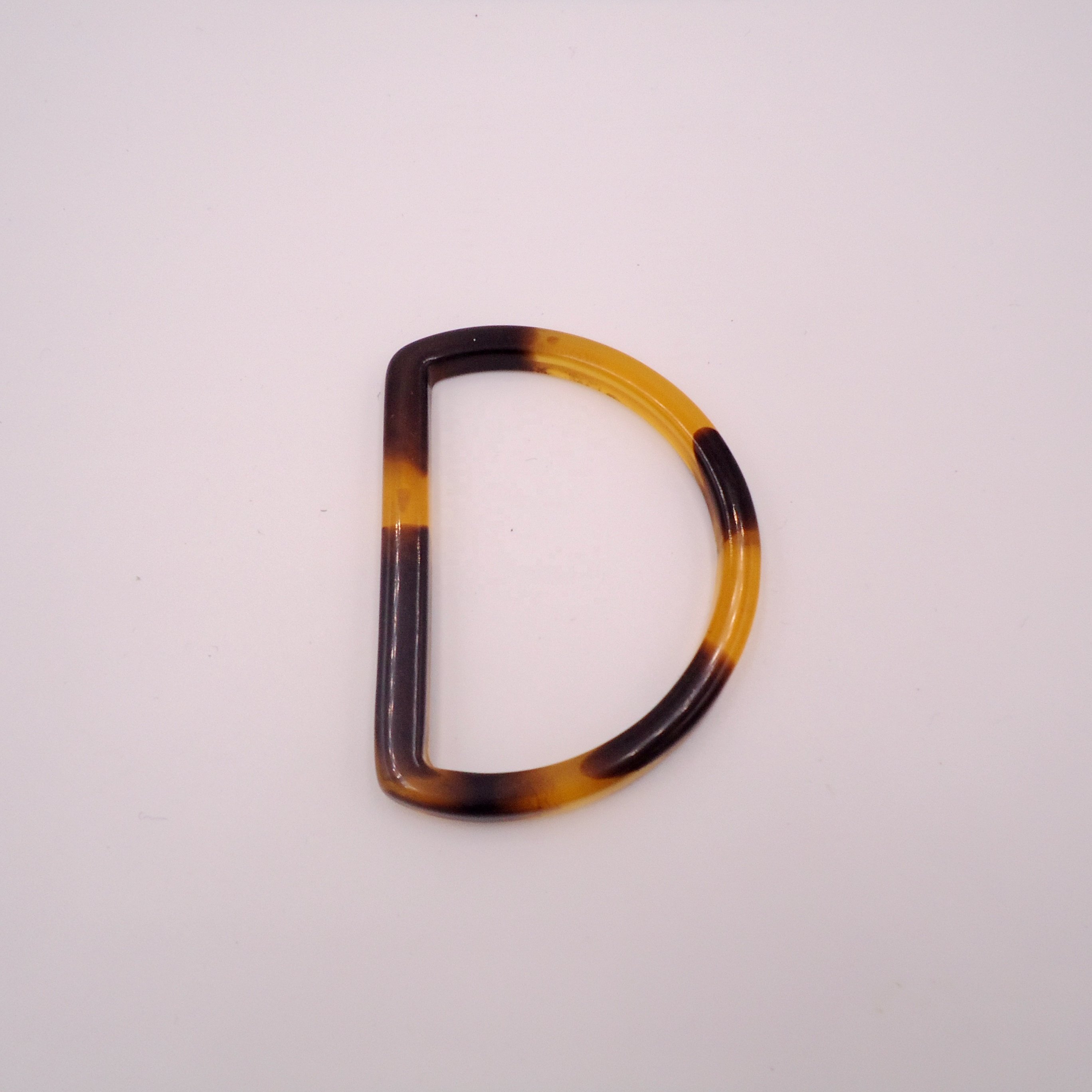 custom leopard resin plastic tortoise d ring buckle