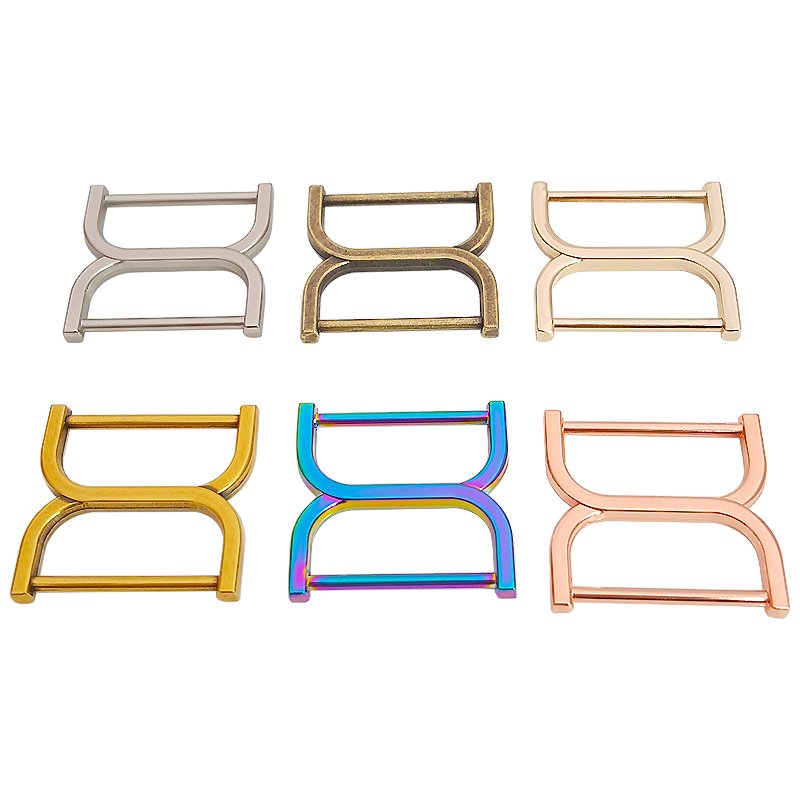 Wholesale Bags D Buckles 1 Inch 25 mm Webbing Adjustable Double D Ring For Leather Strap