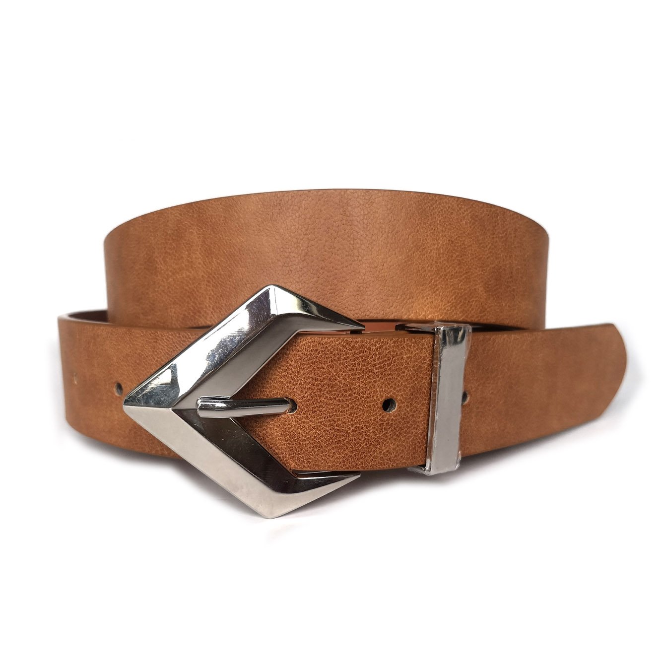 Vintage Western Buckle Cowgirl Waist Belt Caved Cinturon Mujer Thin Pu Leather Belt For Men Women Waistband Jeans Dresses