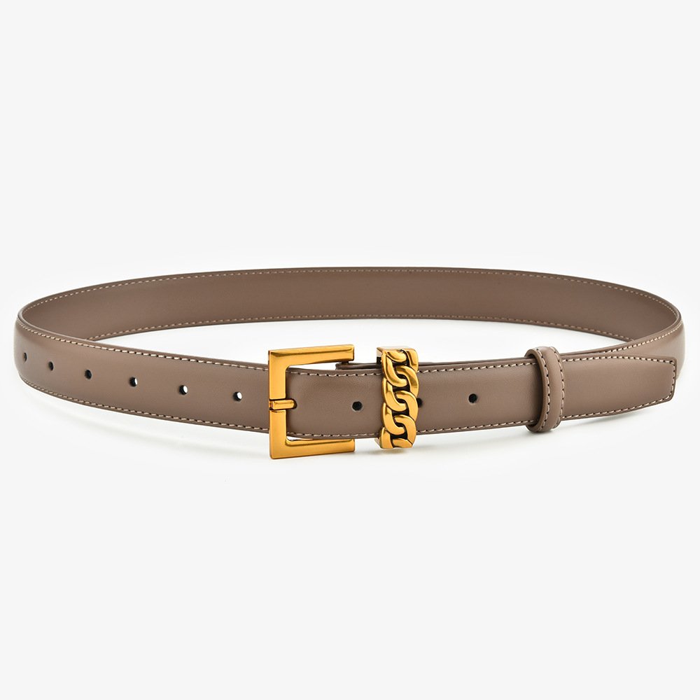 WClassic Women Skinny Leather Belt Alloy Pin Buckle Black Thin Belt factory Supply Jeans Dress Skinny Belt wholesale