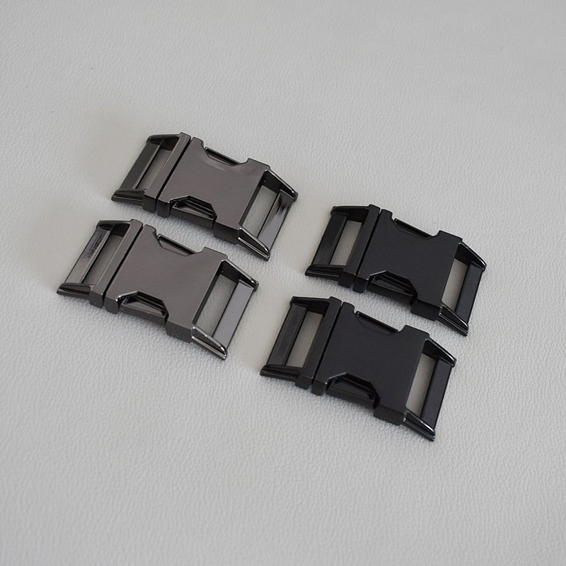 1inch size 25mm metal alloy side quick release buckle for dog collar rainbow color metal buckle for leather bag and backpack