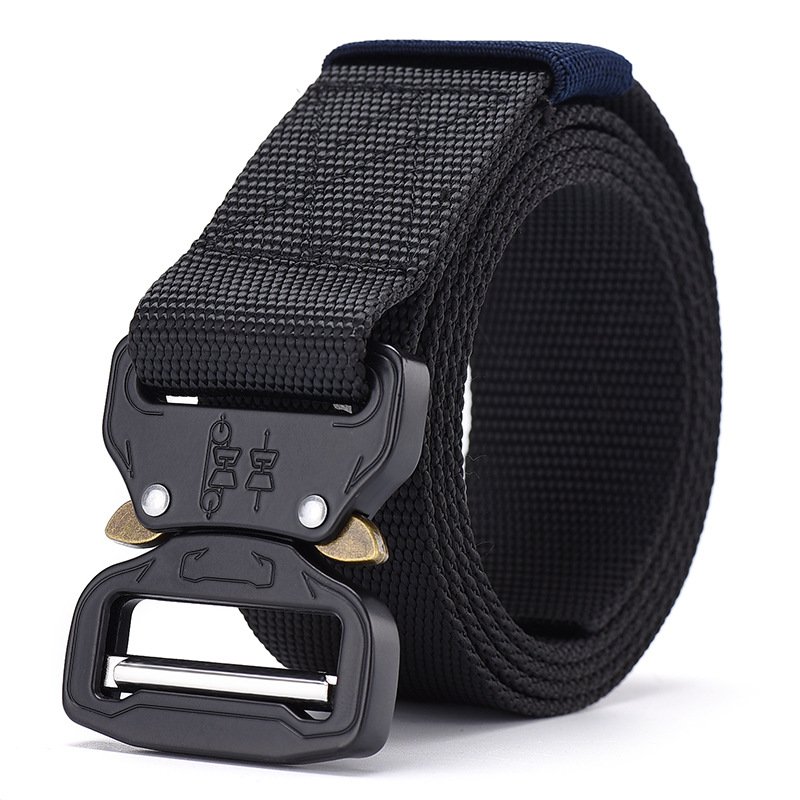 Outdoor Black Camouflage Multifunctional Tactical Adjustable Heavy Duty Men Waist Belt with Quick-Release Metal Buckle