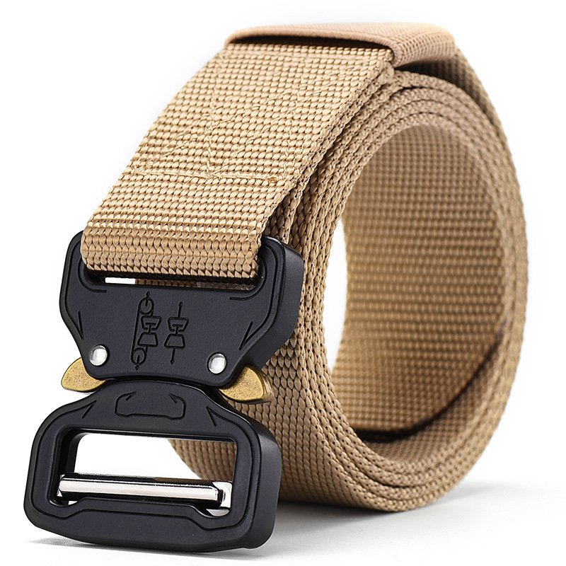 Outdoor Black Camouflage Multifunctional Tactical Adjustable Heavy Duty Men Waist Belt with Quick-Release Metal Buckle