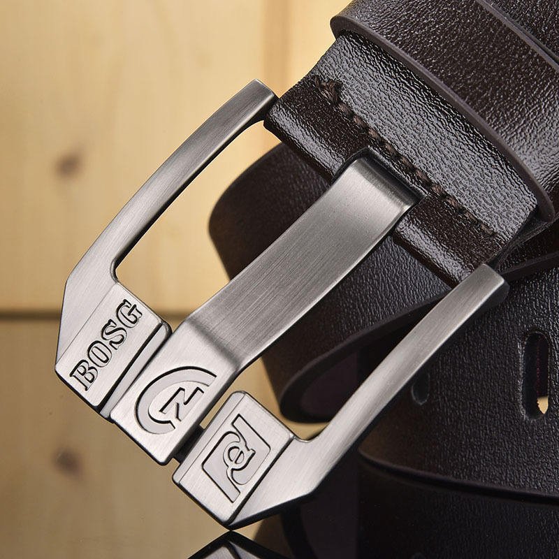 New Luxury Men's Belt Classic Vintage Pin Buckle Designer Belts Genuine PU Leather Business Style Accessory